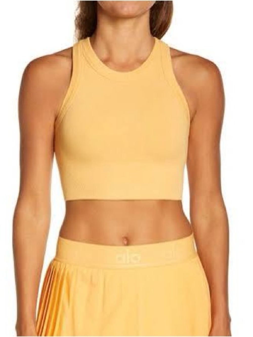 ALO Yoga Delight Long Line Bra Cropped Tank